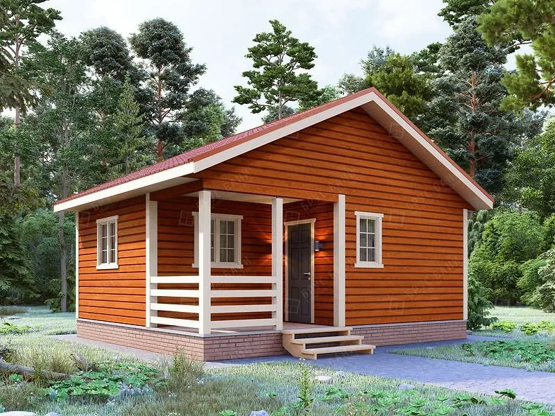 Баня из бруса Отрадное 6x7 Баня из бруса Отрадное 6x7