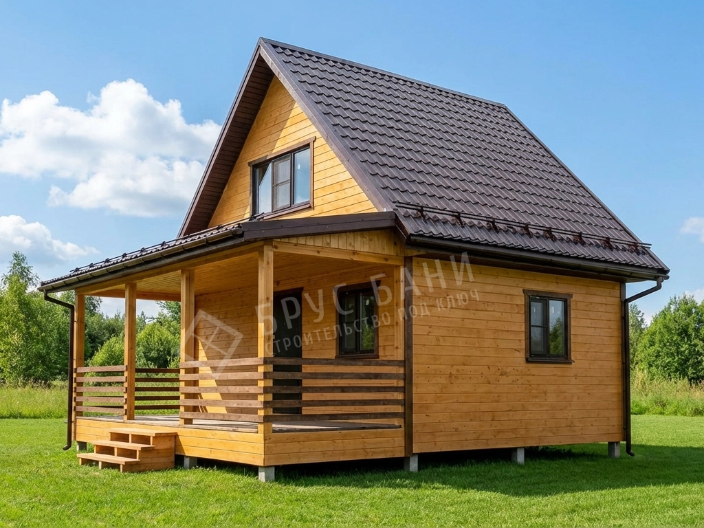 Каркасная баня 7x7.5