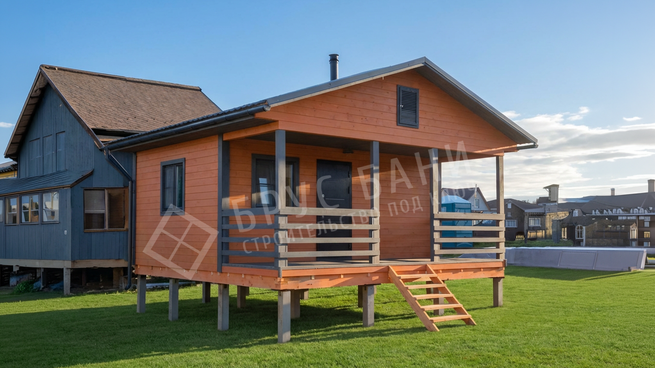 Каркасная баня 6х6 Чехов