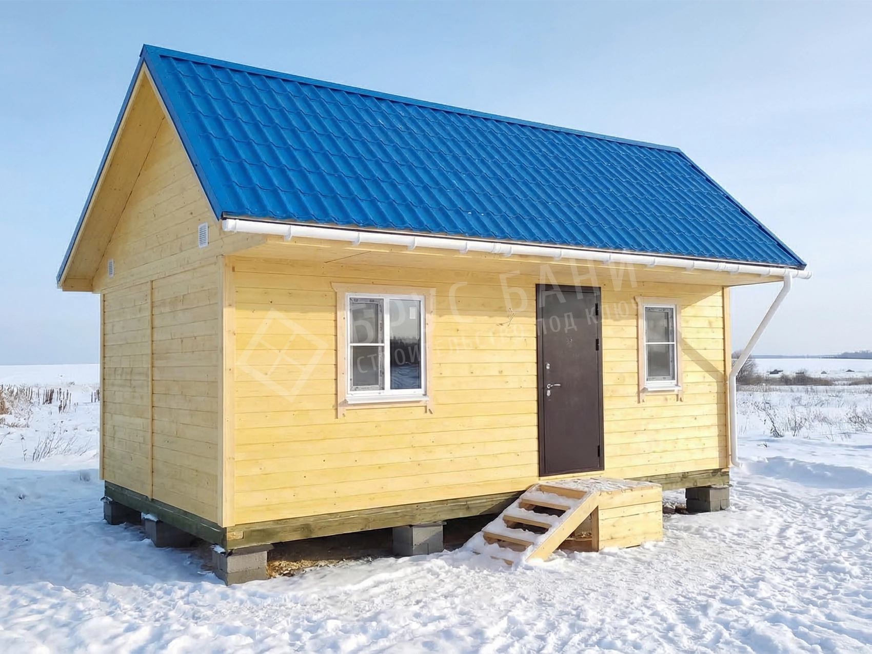 Каркасная баня 4х6