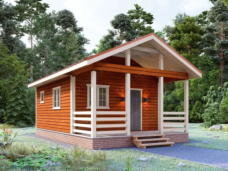 Баня из бруса Выборг 5x8