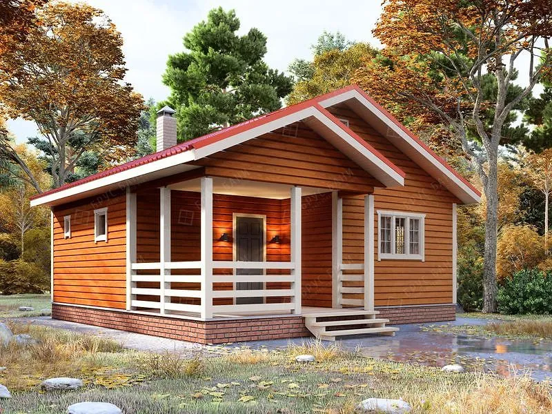 Баня из бруса Наро-Фоминск 7x8