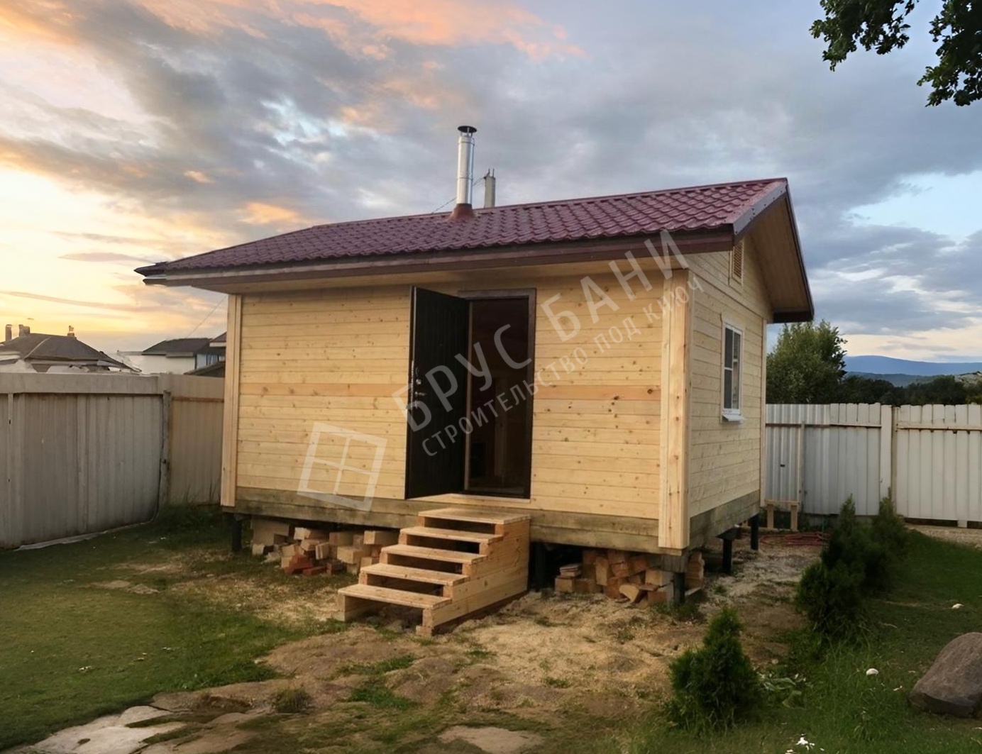 Баня из бруса 4х6 Жуков