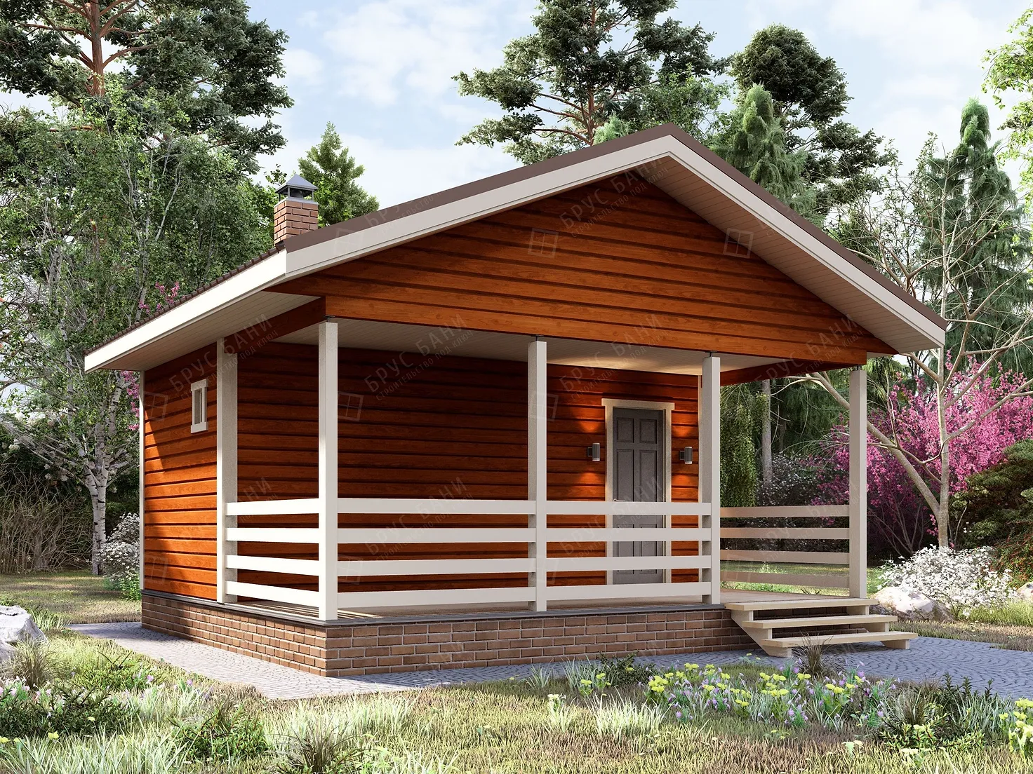 Баня из бруса 5.5x6 