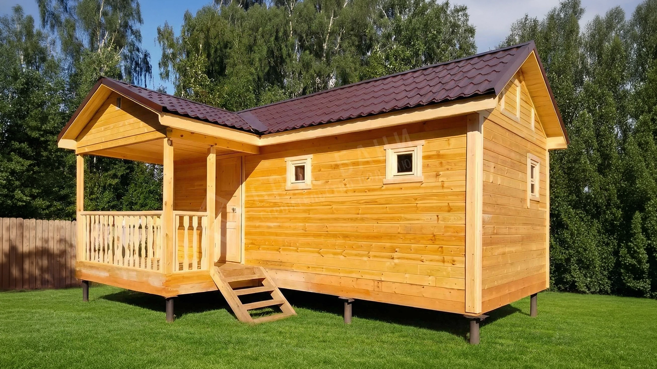 Баня из бруса 2х7.5 Михайлов