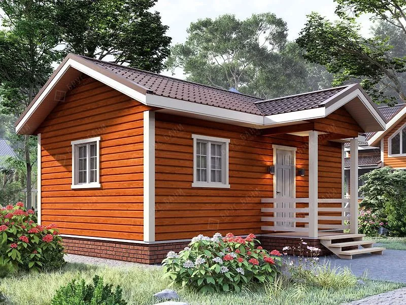 Баня из бруса Галич 4.5x7.5