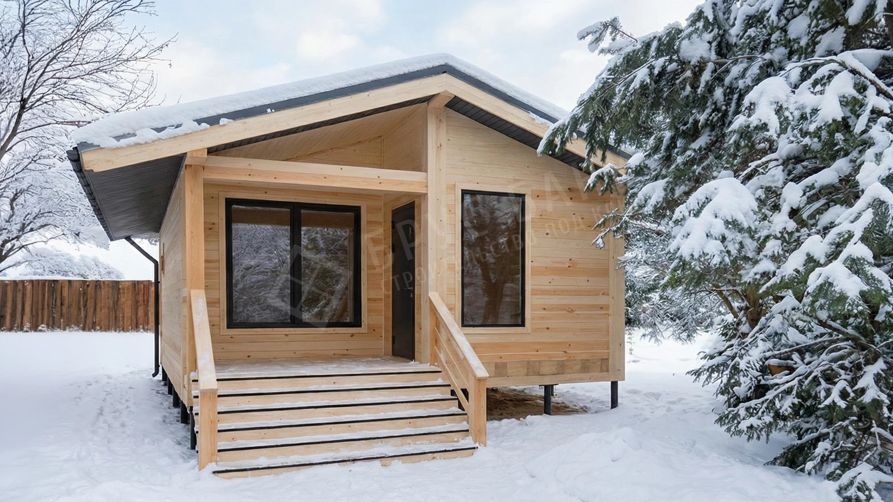Баня из бруса 6х8 Индивидуальный проект