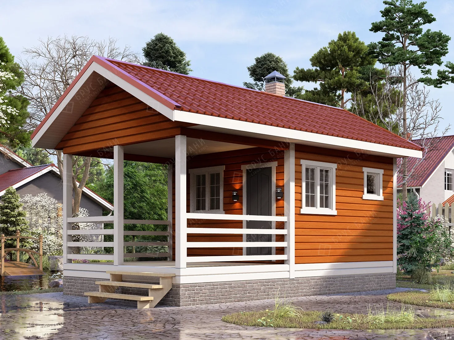 Баня из бруса 4x7 