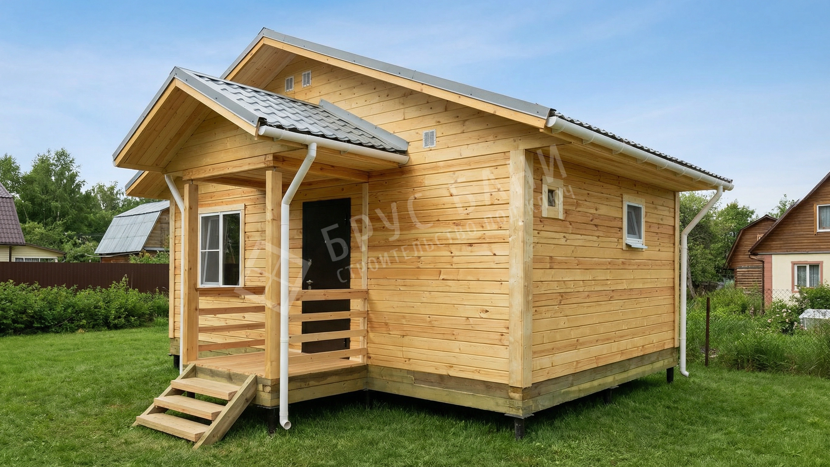 Баня из бруса 4.5х7.5 Богородицк