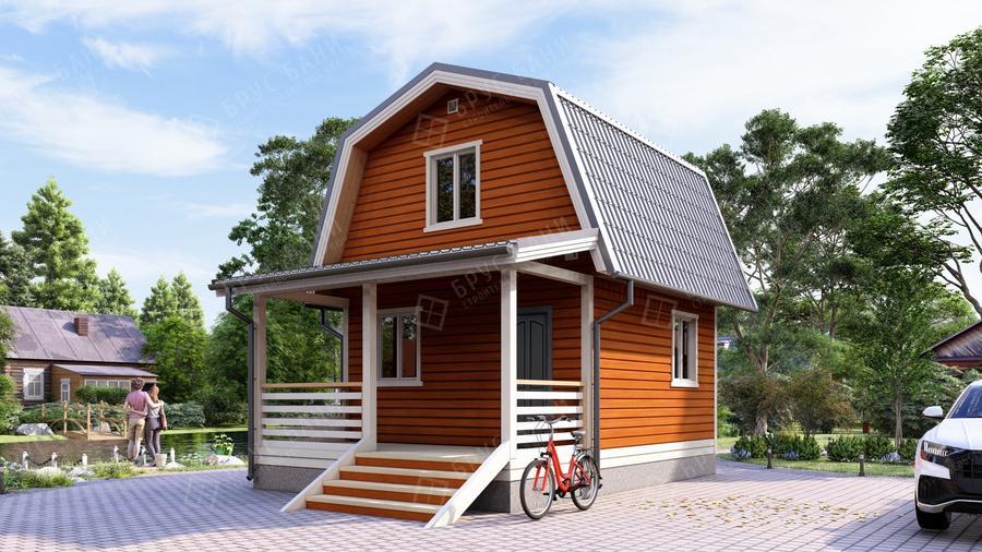 Дом из бруса Бор 2  5x7