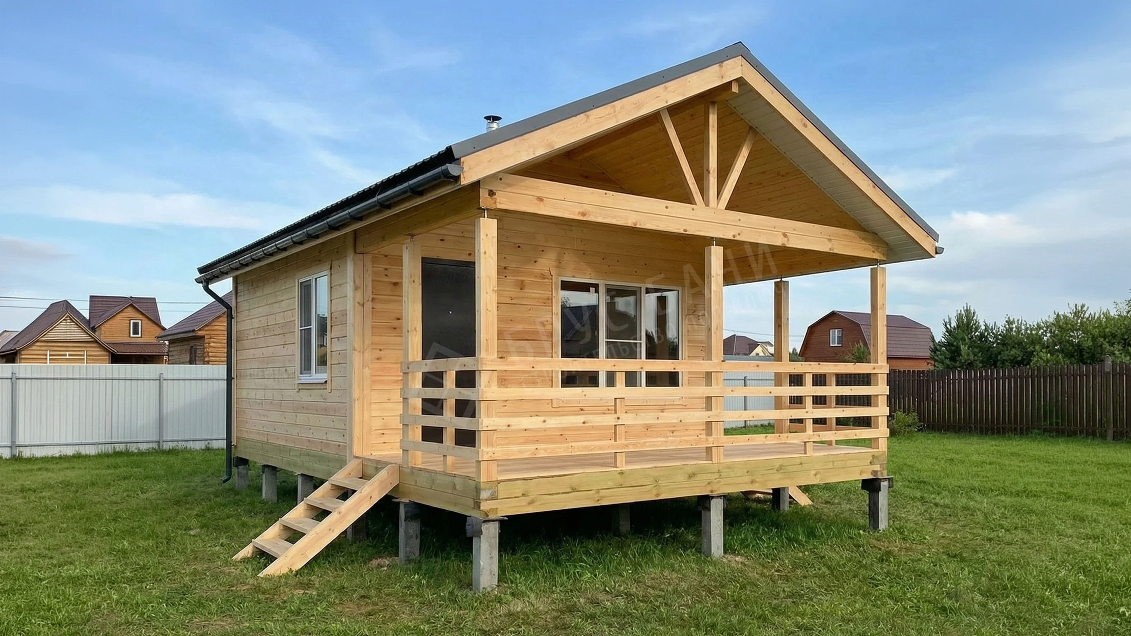 Баня из бруса 5х9.5 Приозерск