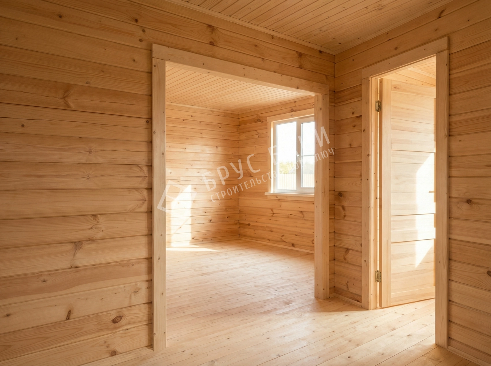 Внутренняя отделка дома из бруса 6х8
