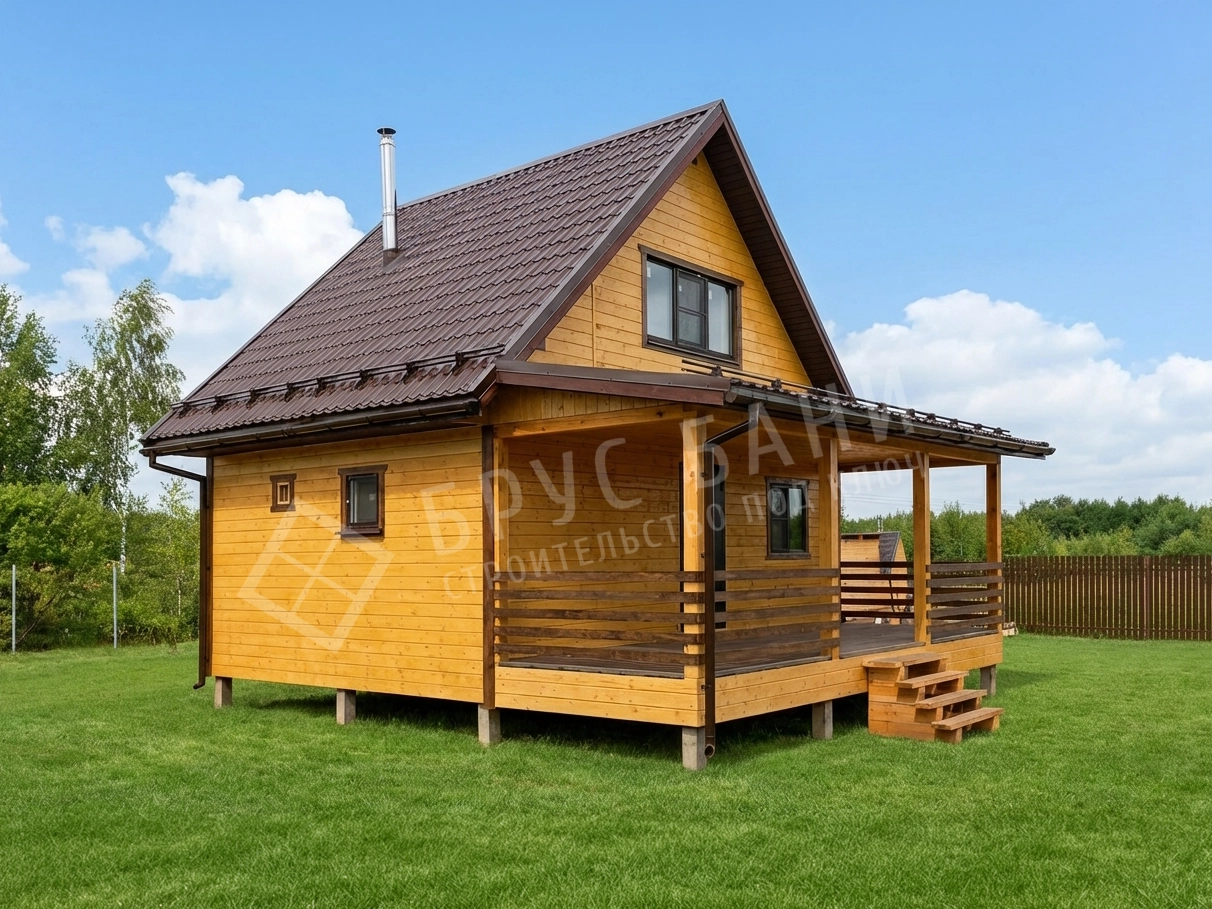 Каркасная баня 7x7.5