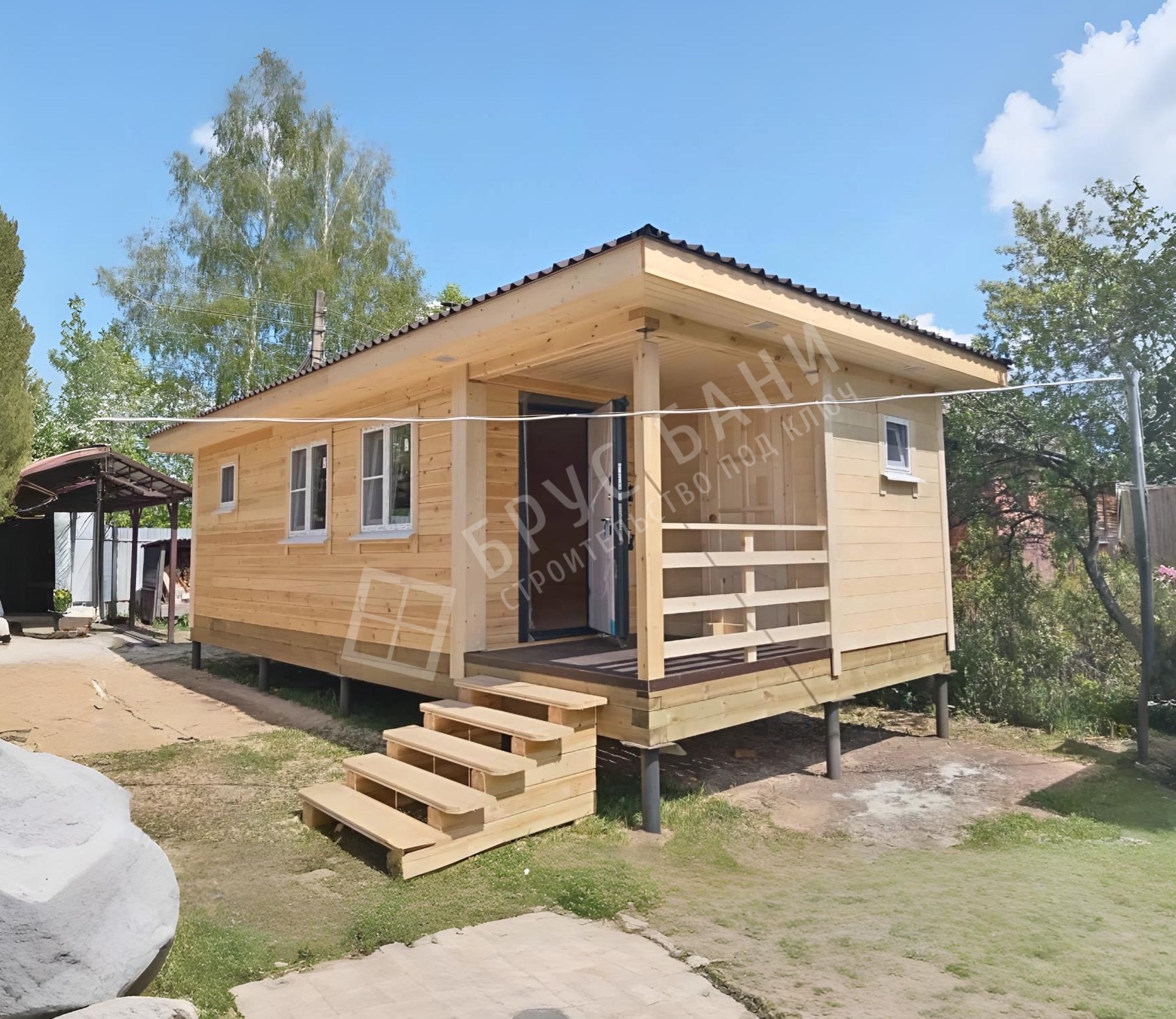 Баня из бруса 4х9 Ивангород