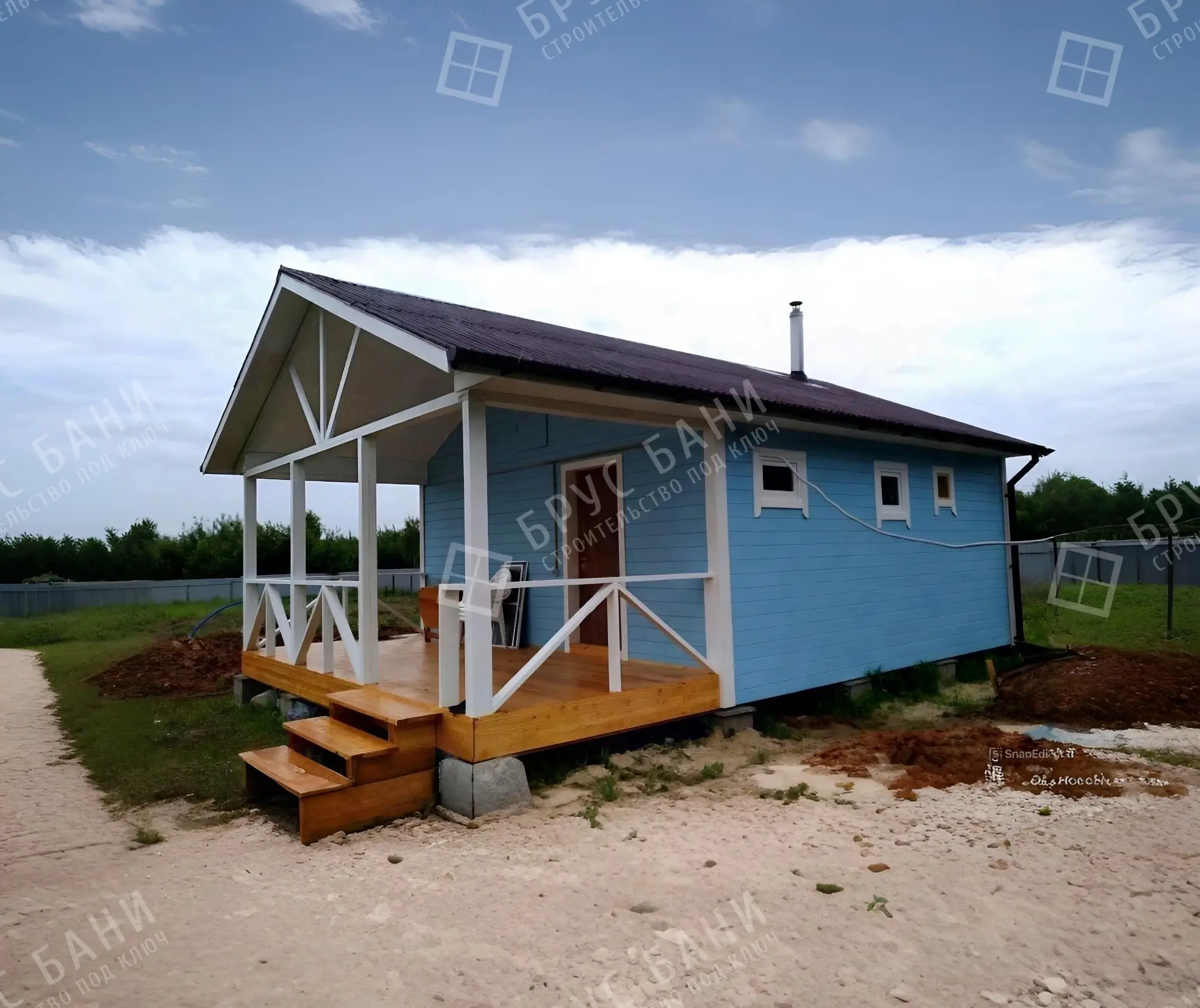 Каркасная баня 5х8,5