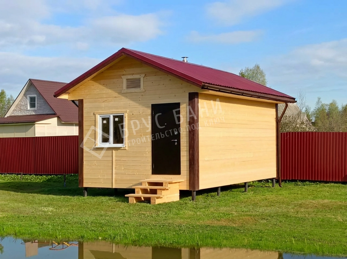 Каркасная баня 4х6