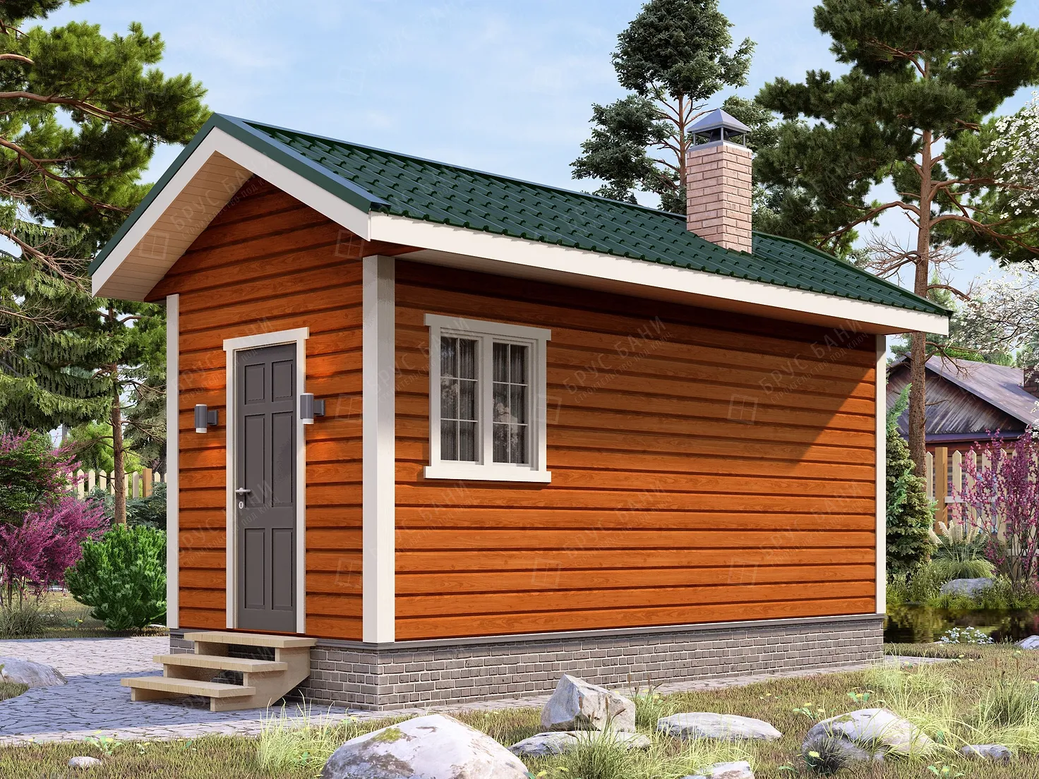 Баня из бруса 2.5x6 