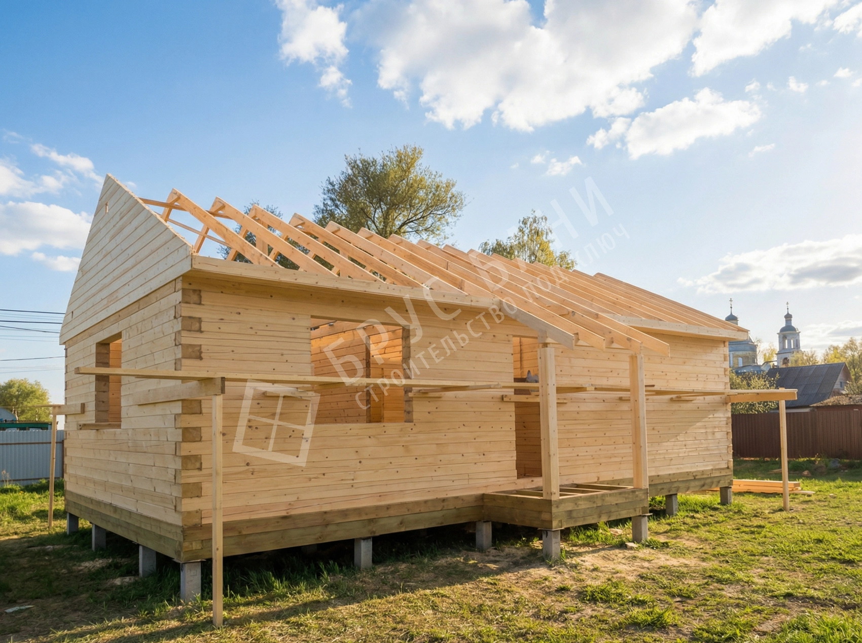 Строительство дома из бруса