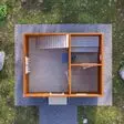 Баня из бруса 4x5 - планировка первого этажа