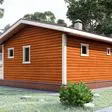 Баня из бруса 6x6 - фотография справа