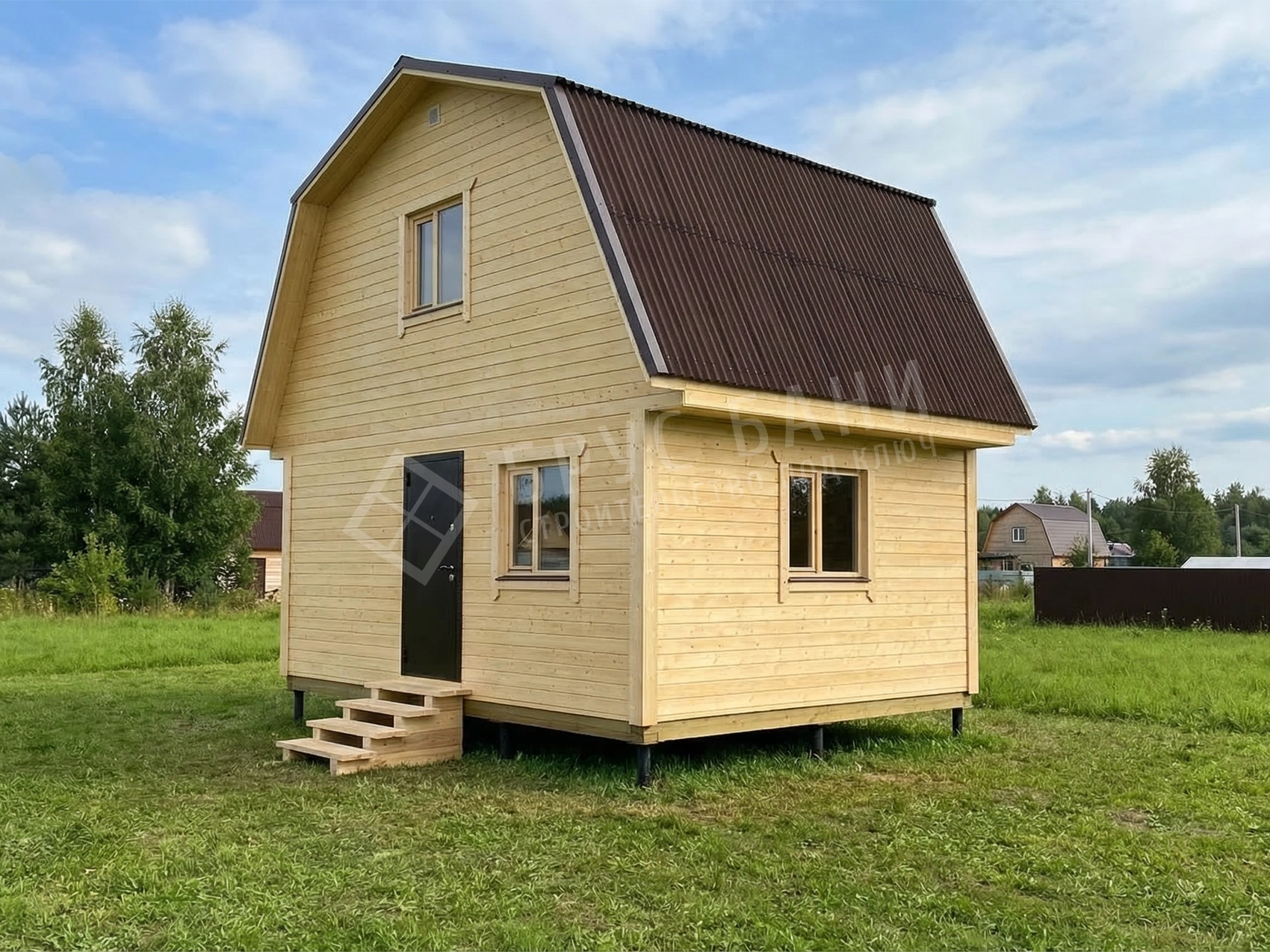 Каркасная баня 4х6