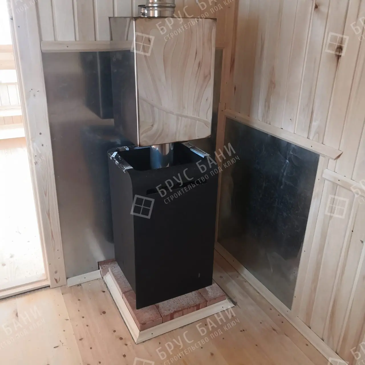 Печь с котлом самоварного типа