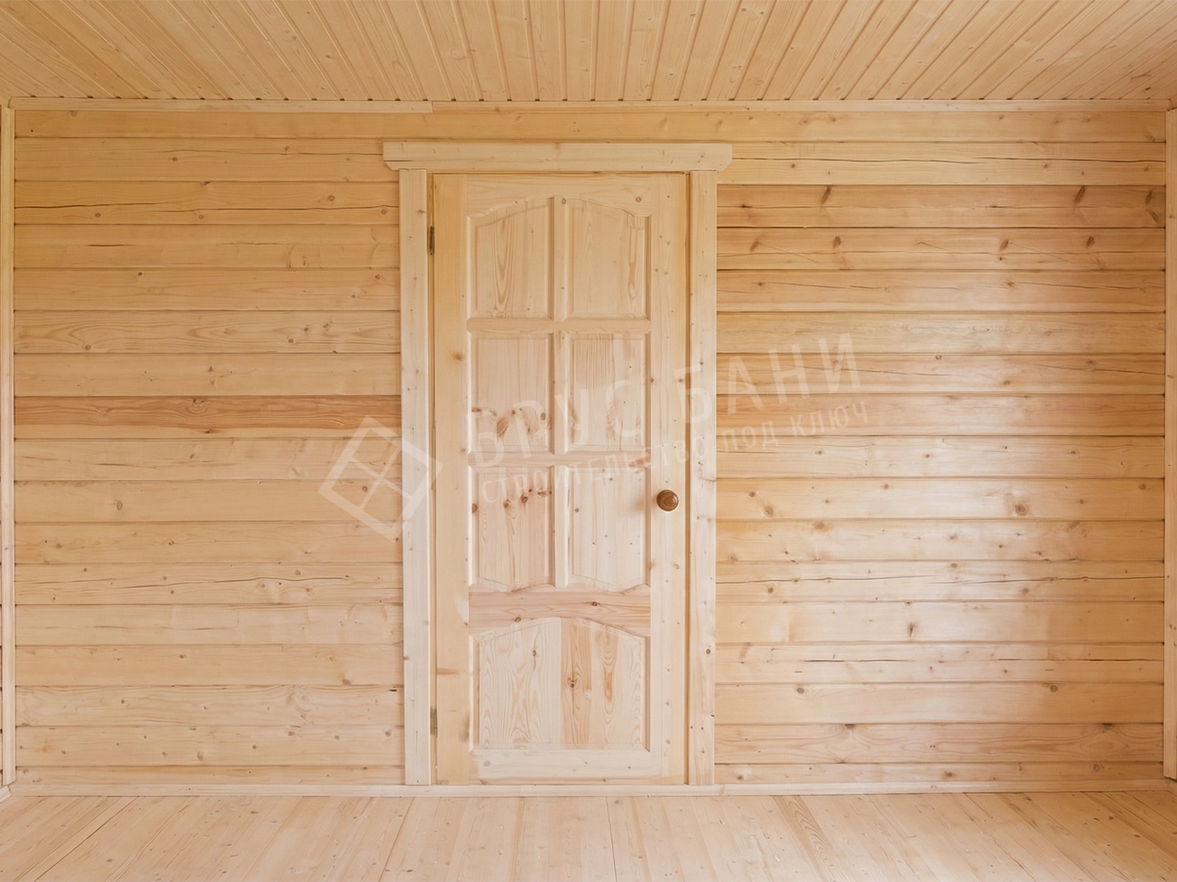 дверь межкомнатная в бане из бруса 6х6