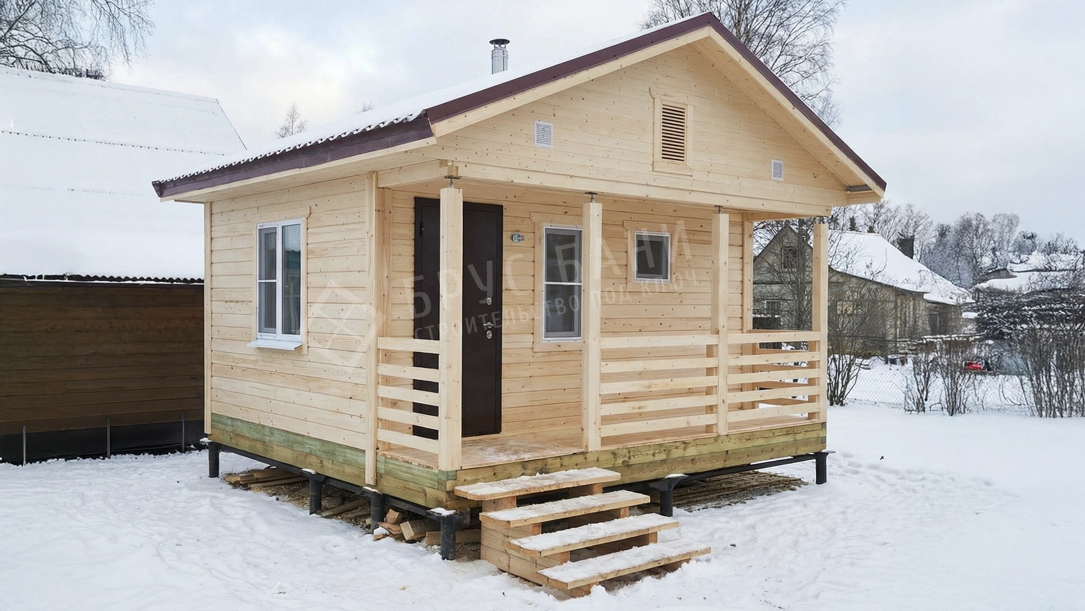 Баня из бруса 4.5х5 Тихорецк