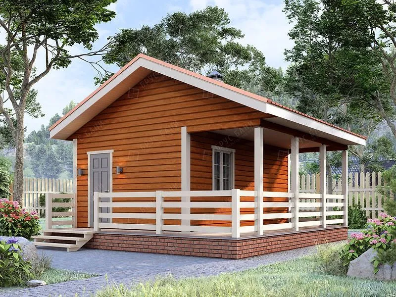 Баня из бруса Щёлково 6x6