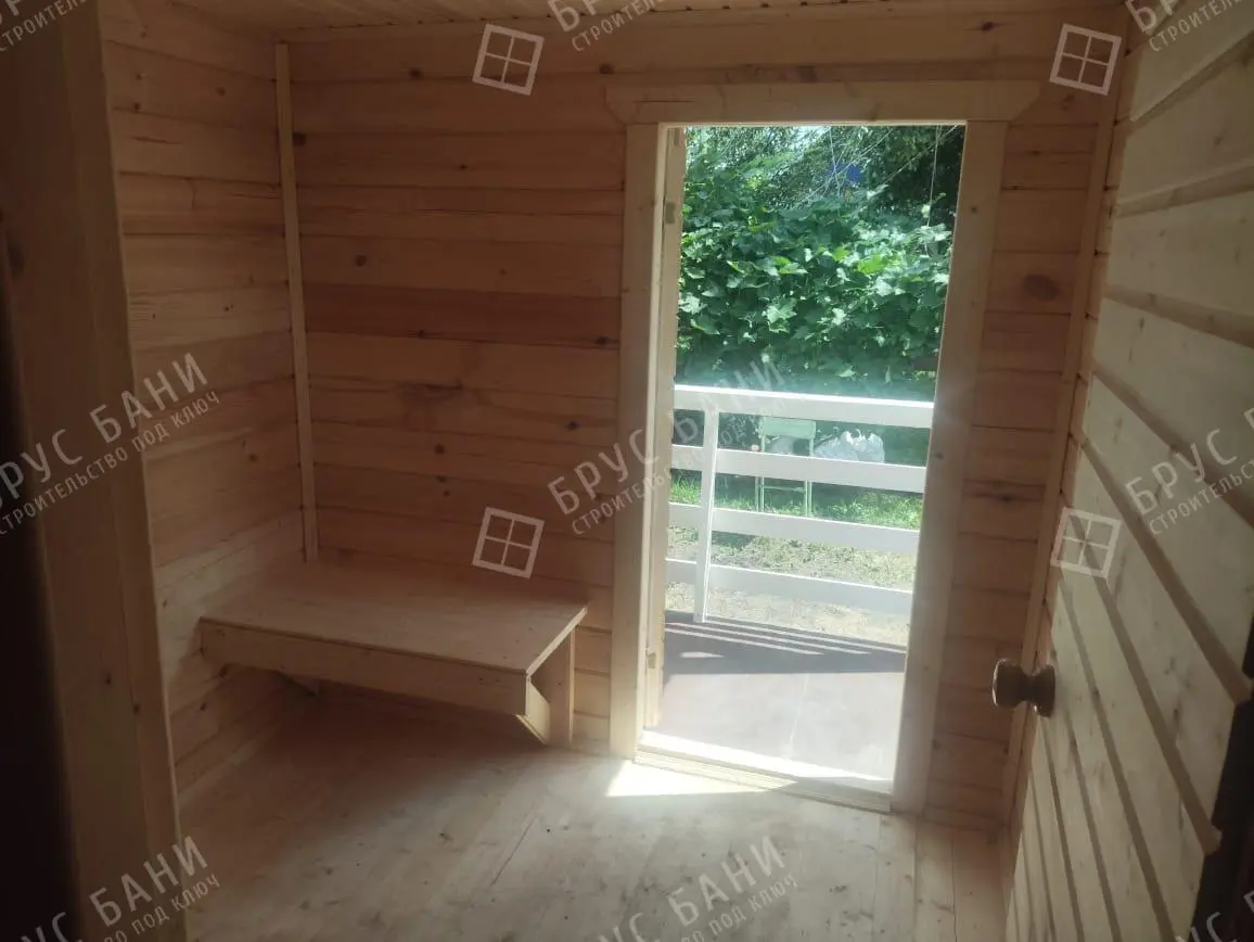 выход из готовой бани