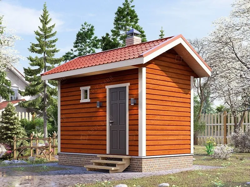 Баня из бруса Алексин 2.5x4