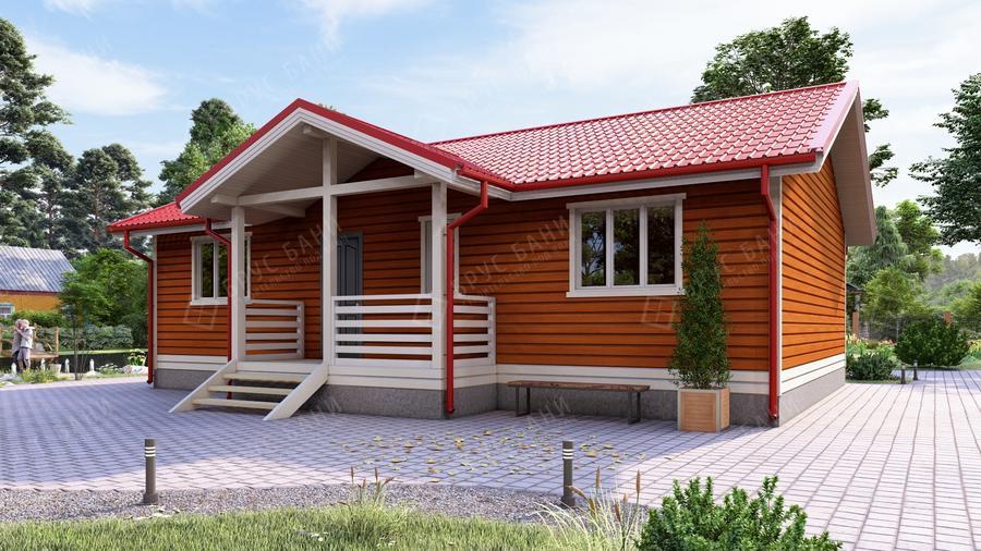 Дом из бруса Краснокаменск 8x12