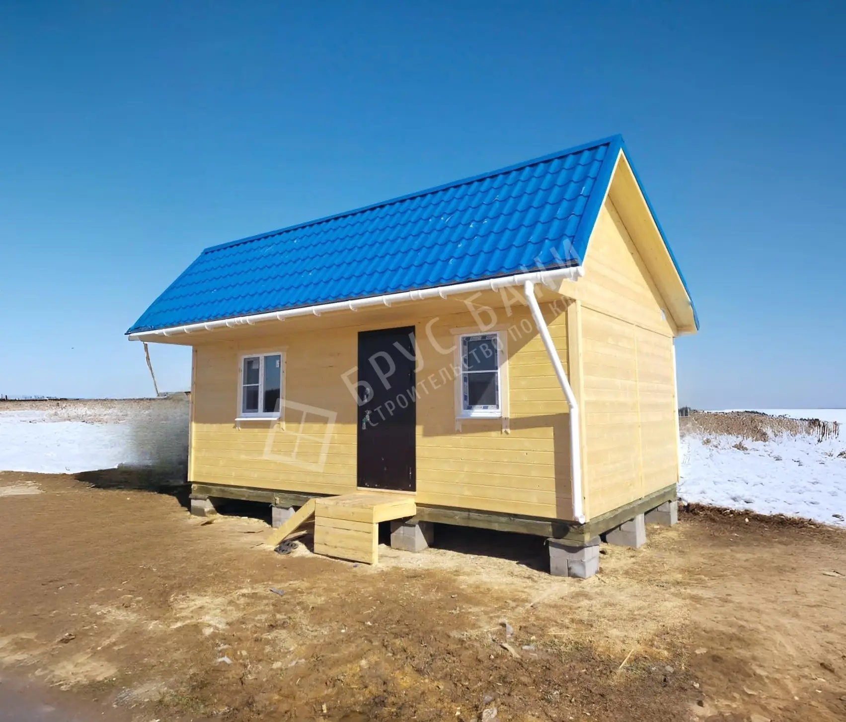 Каркасная баня 4х6