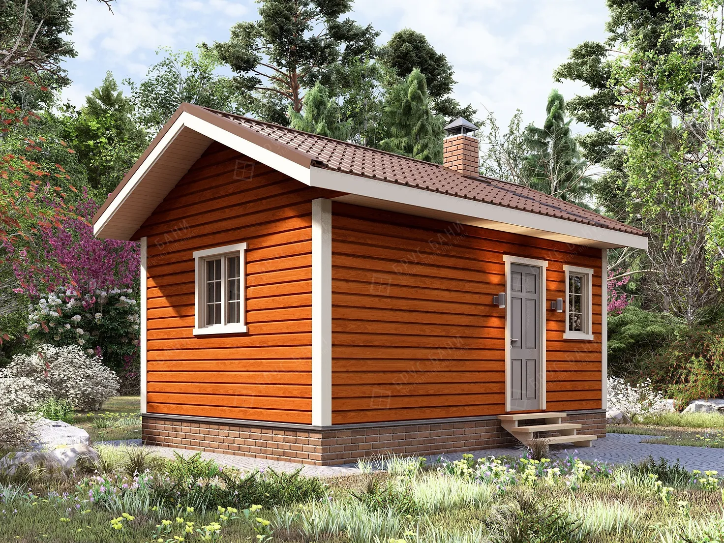 Баня из бруса 4x6 