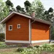 Баня из бруса 4.5x6 - фотография сзади