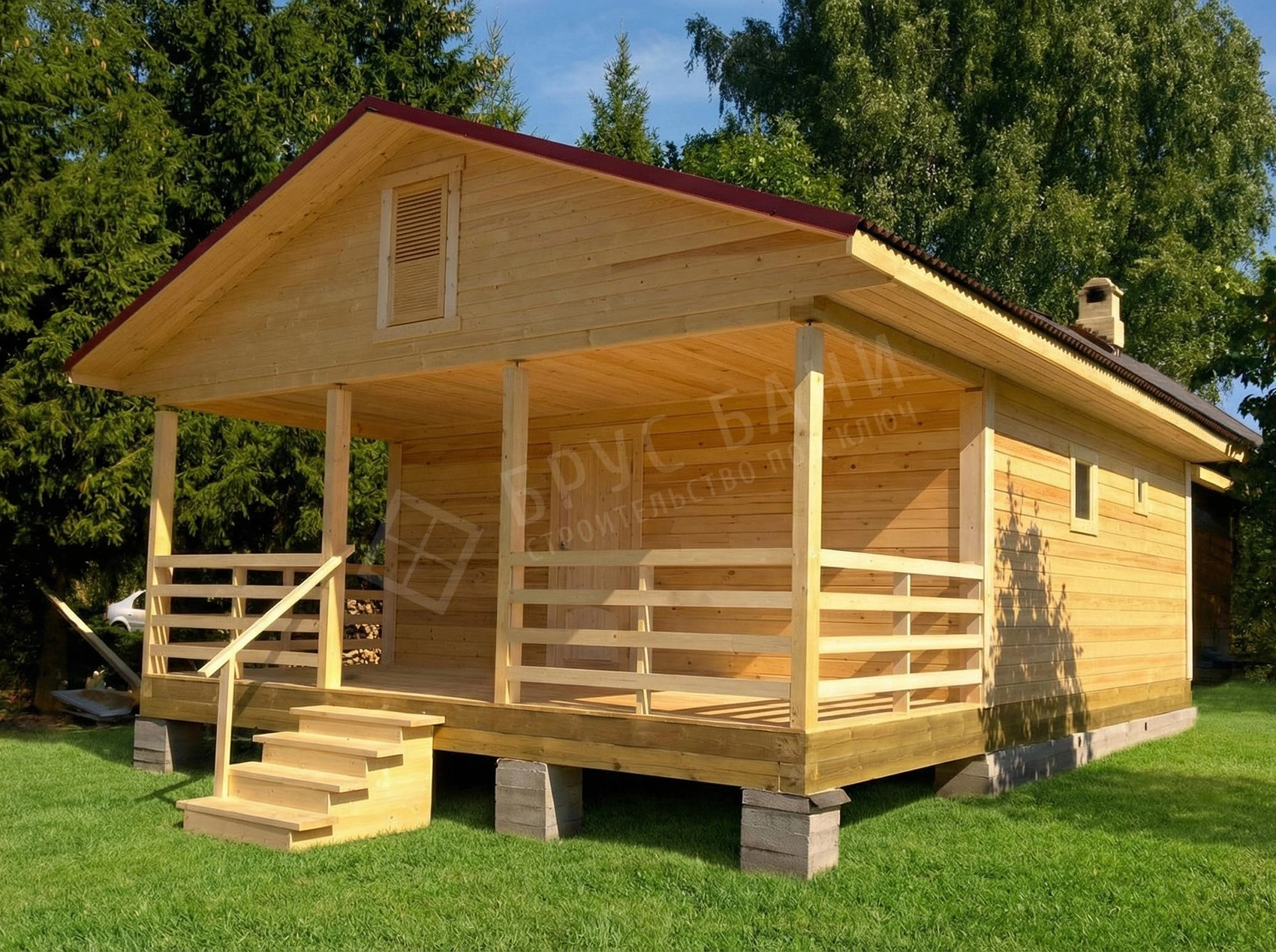 Баня из бруса 6х8,5