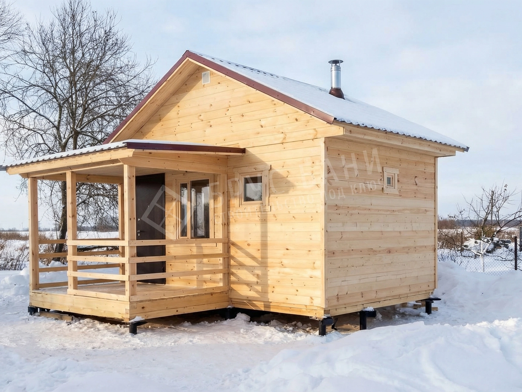 Каркасная баня 4,5х5