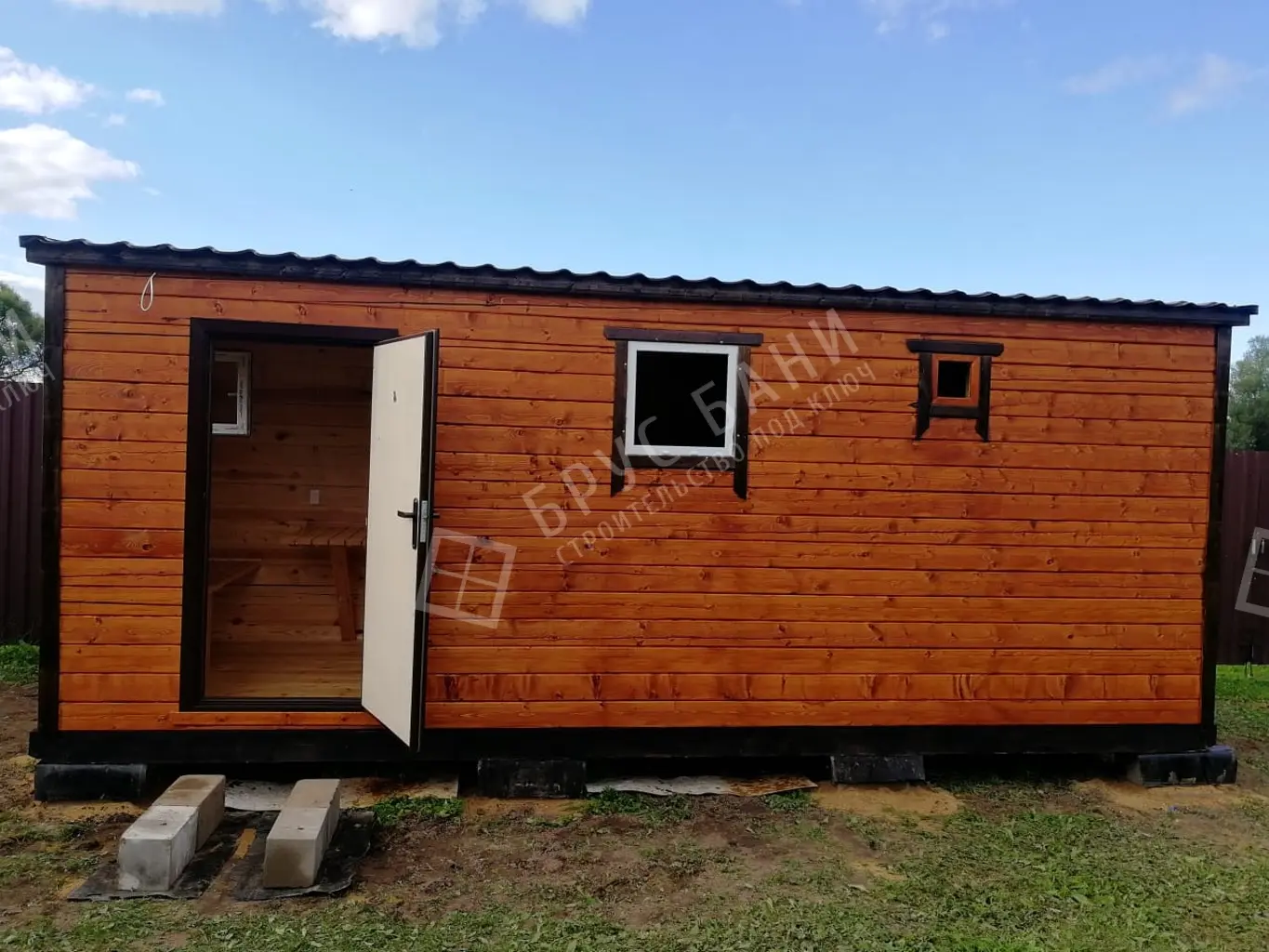 Готовая баня  2.3х6 Емеля