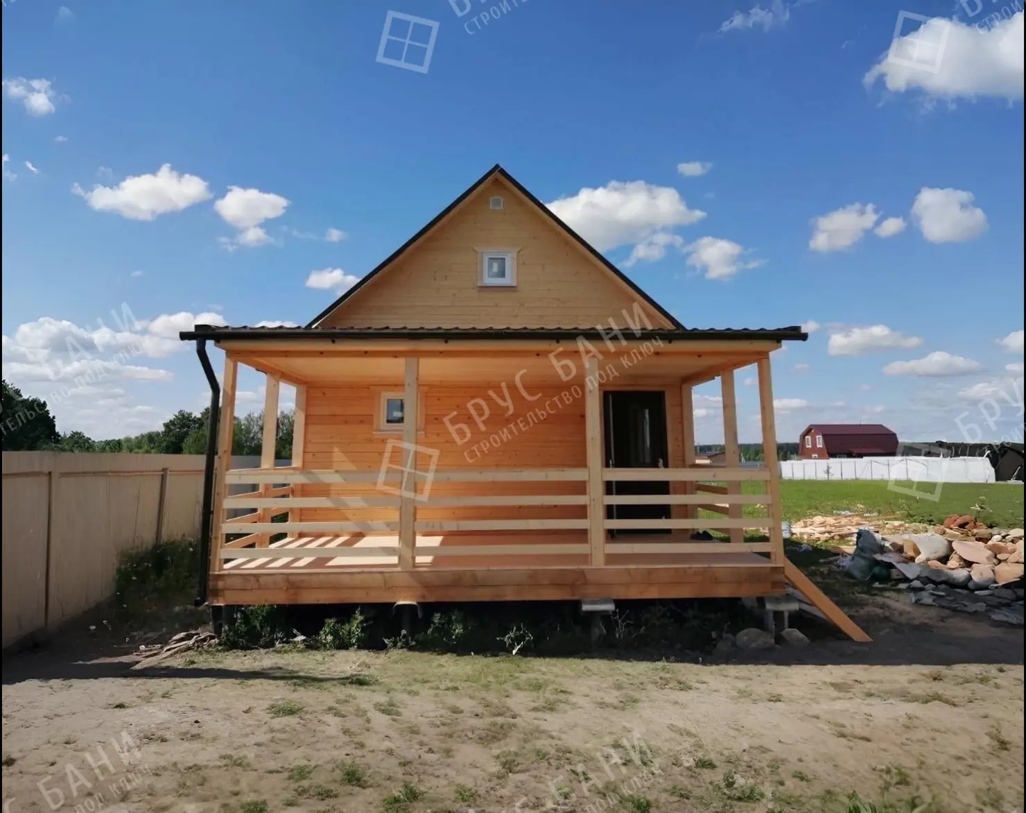 Баня из бруса 6x8 