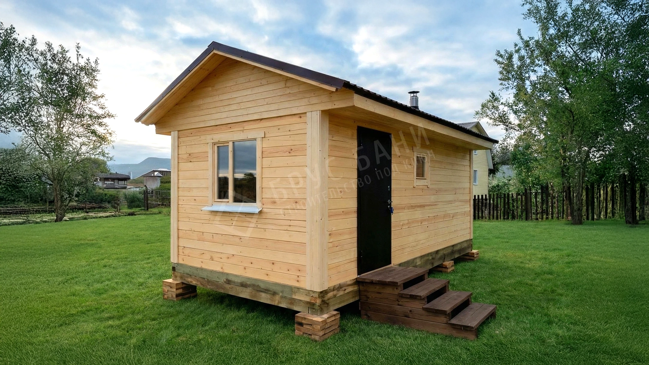 Баня из бруса 3х6 Владимир