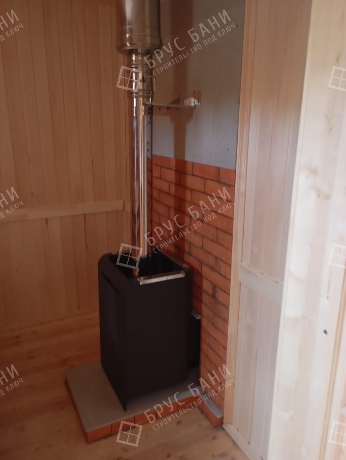 парная каркасной бани 7x7.5