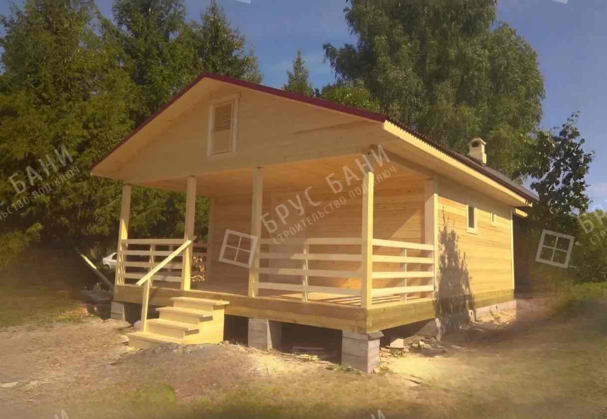 Баня из бруса 6х8.5 Кемь