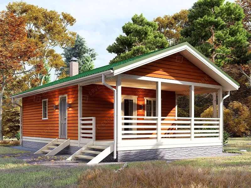 Баня из бруса Баренцбург 6x11