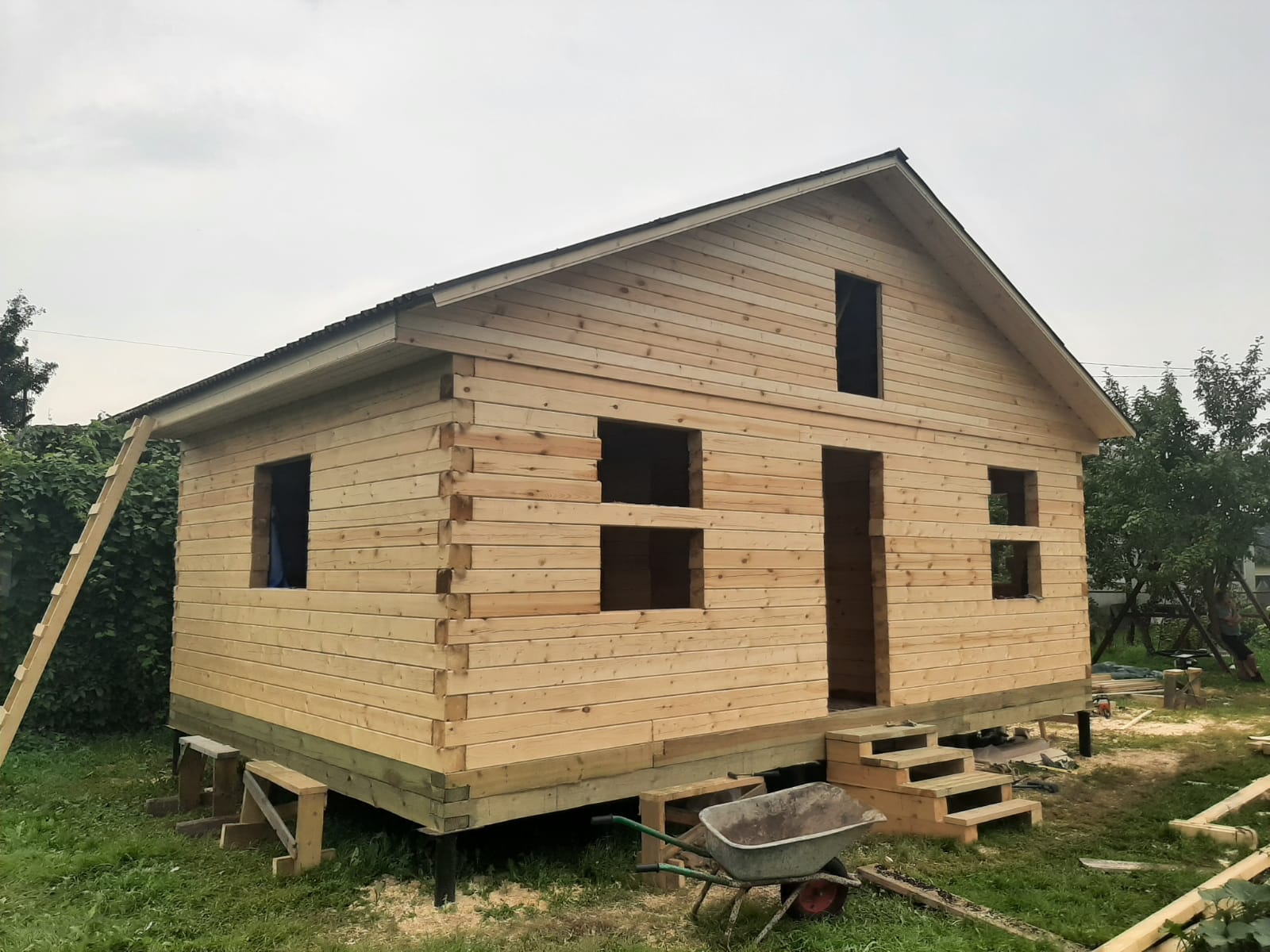 Строение под усадку