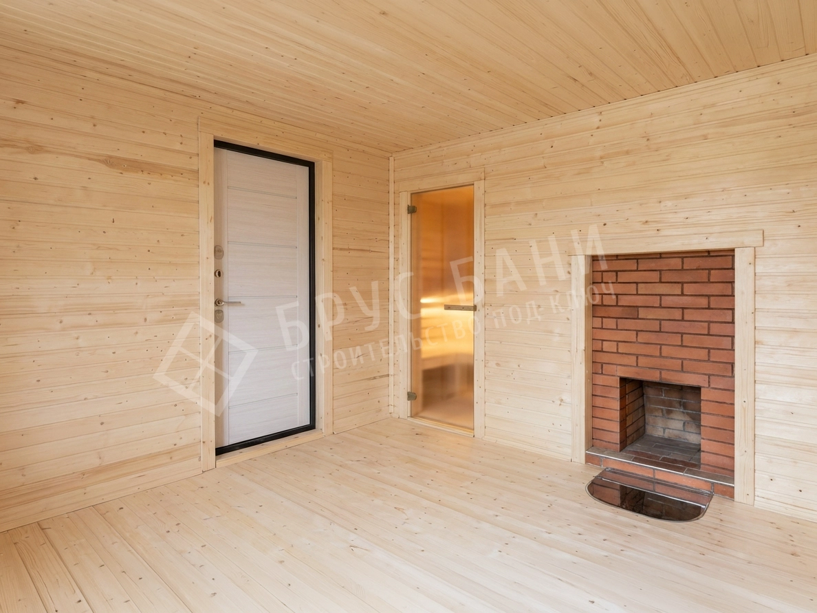 Внутренняя отделка в каркасной бане 5х7