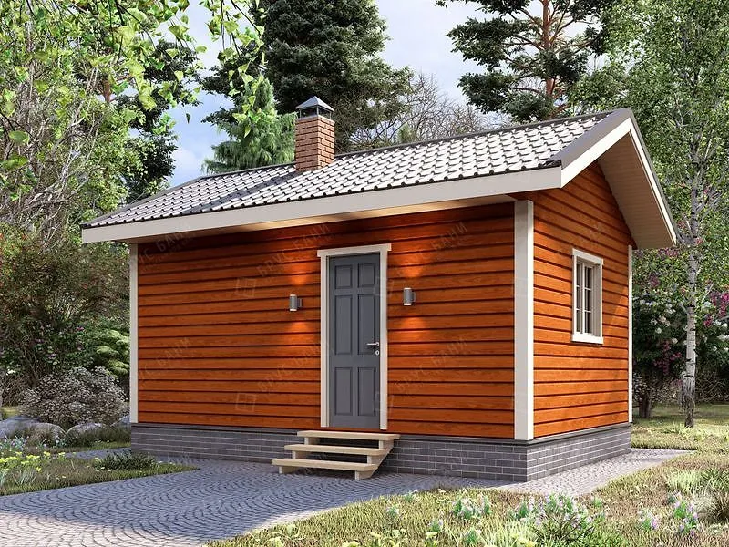 Баня из бруса Жуков 4x6