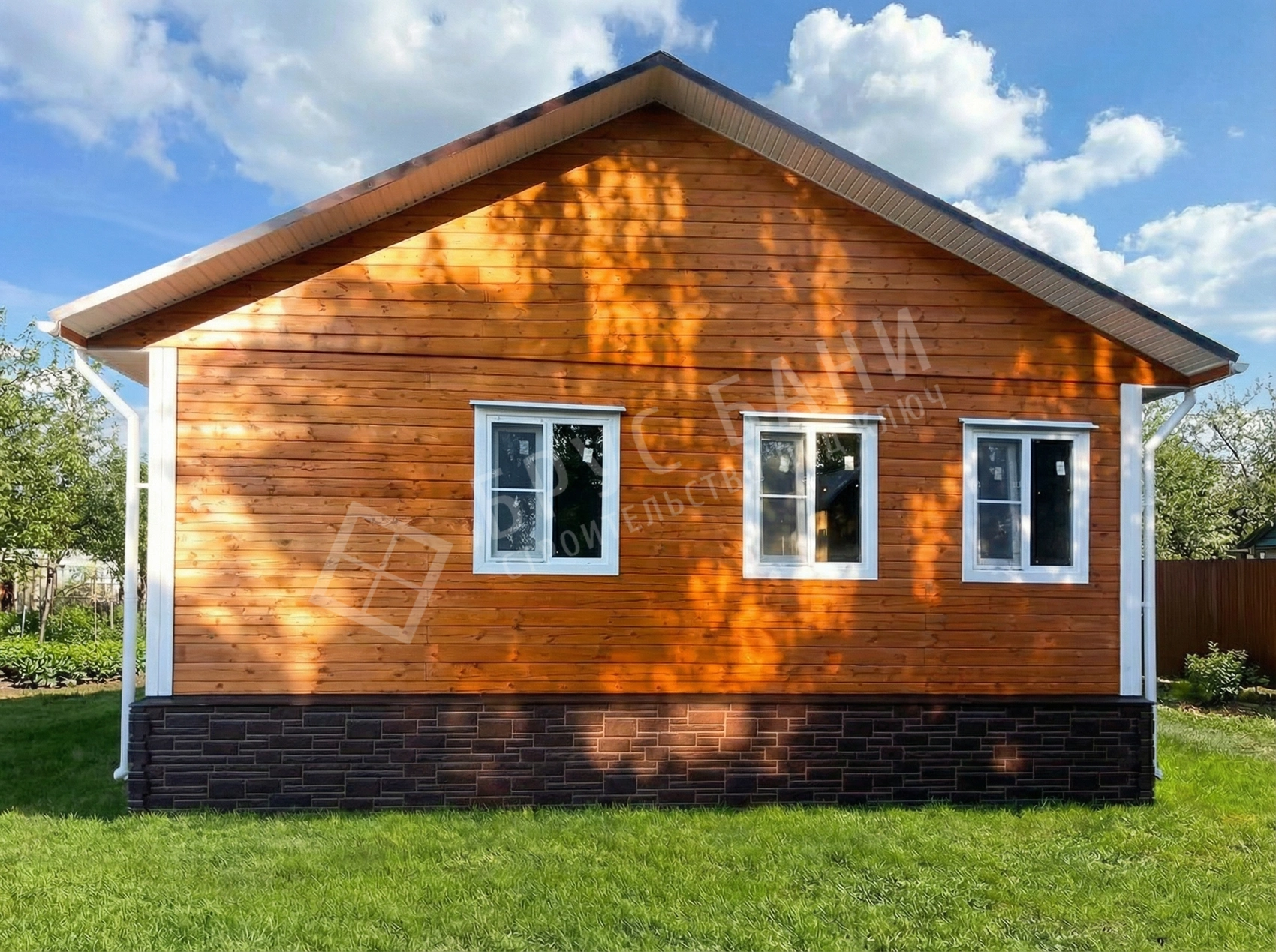 Дом из бруса 8х10 с террасой