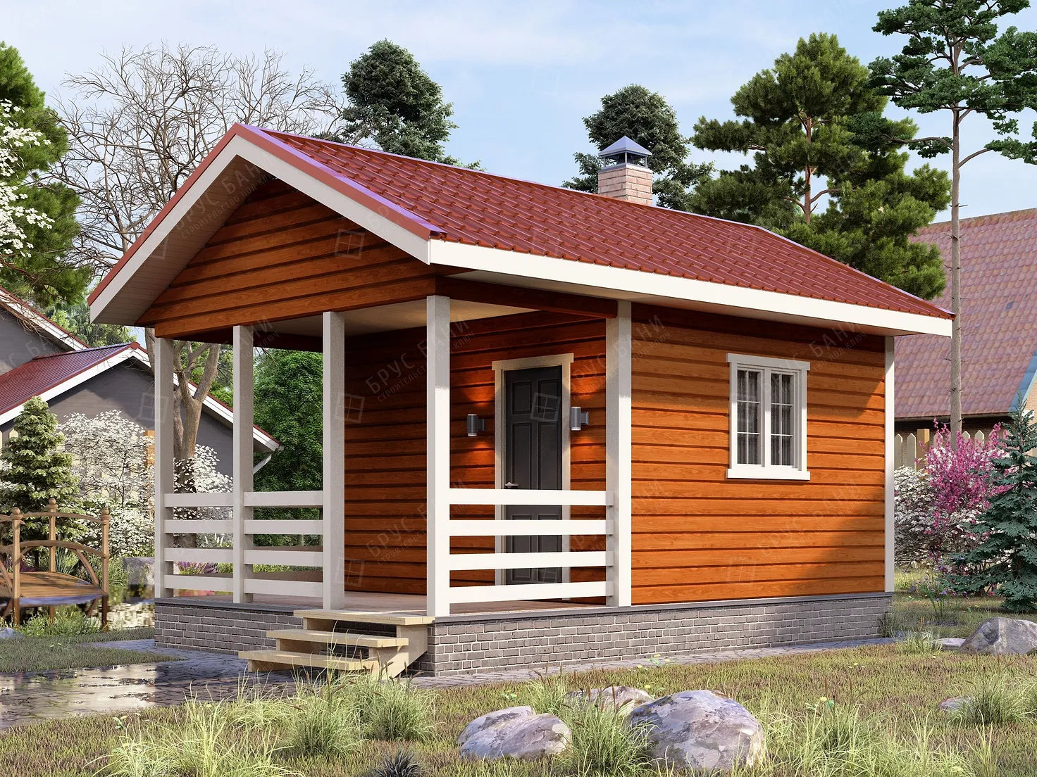 Баня из бруса 4x6 