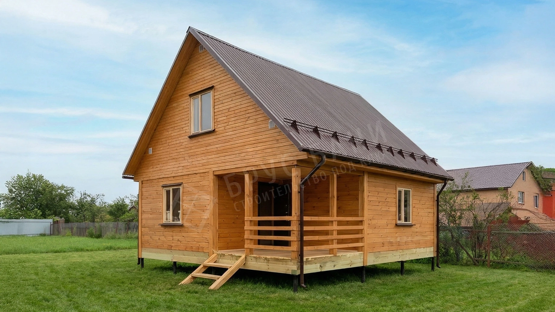 Баня из бруса 7х8 Светогорск 2