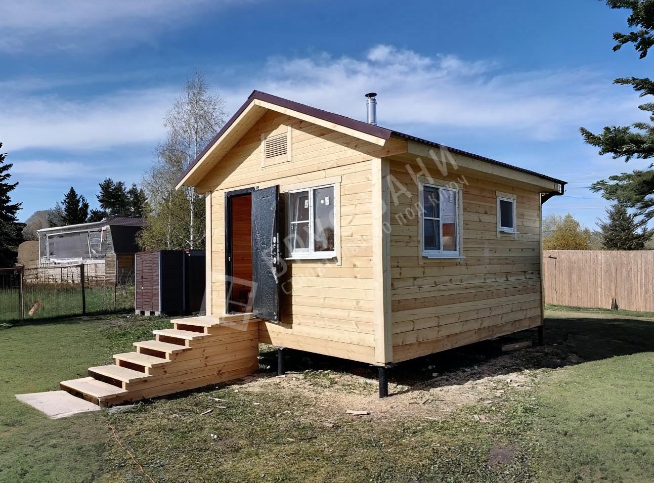 Баня из бруса 4х5 Луга